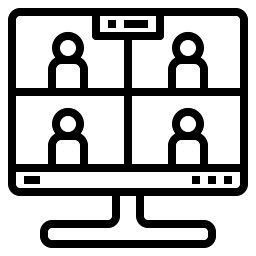 Group video call icon.