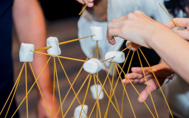 85 Ultimate Team Building Activities 4 team-building-spaghetti-structure