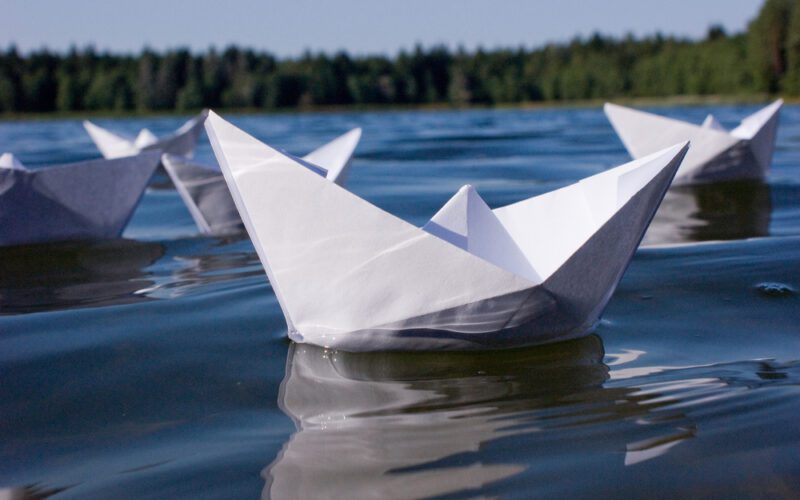 85 Ultimate Team Building Activities 8 paper-boat-race-team-building